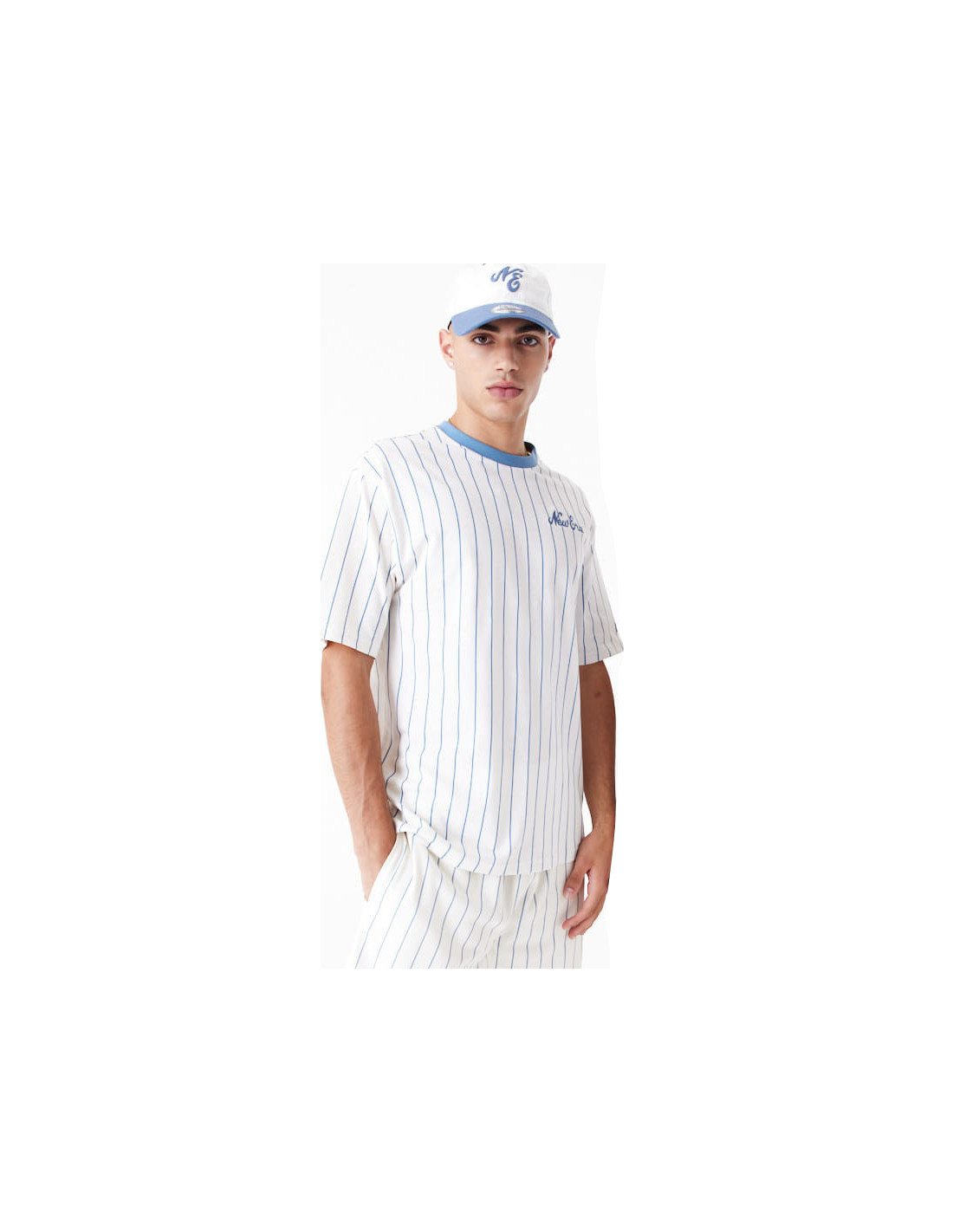 NE PINSTRIPE OS TEE NEWERA OFWGLB