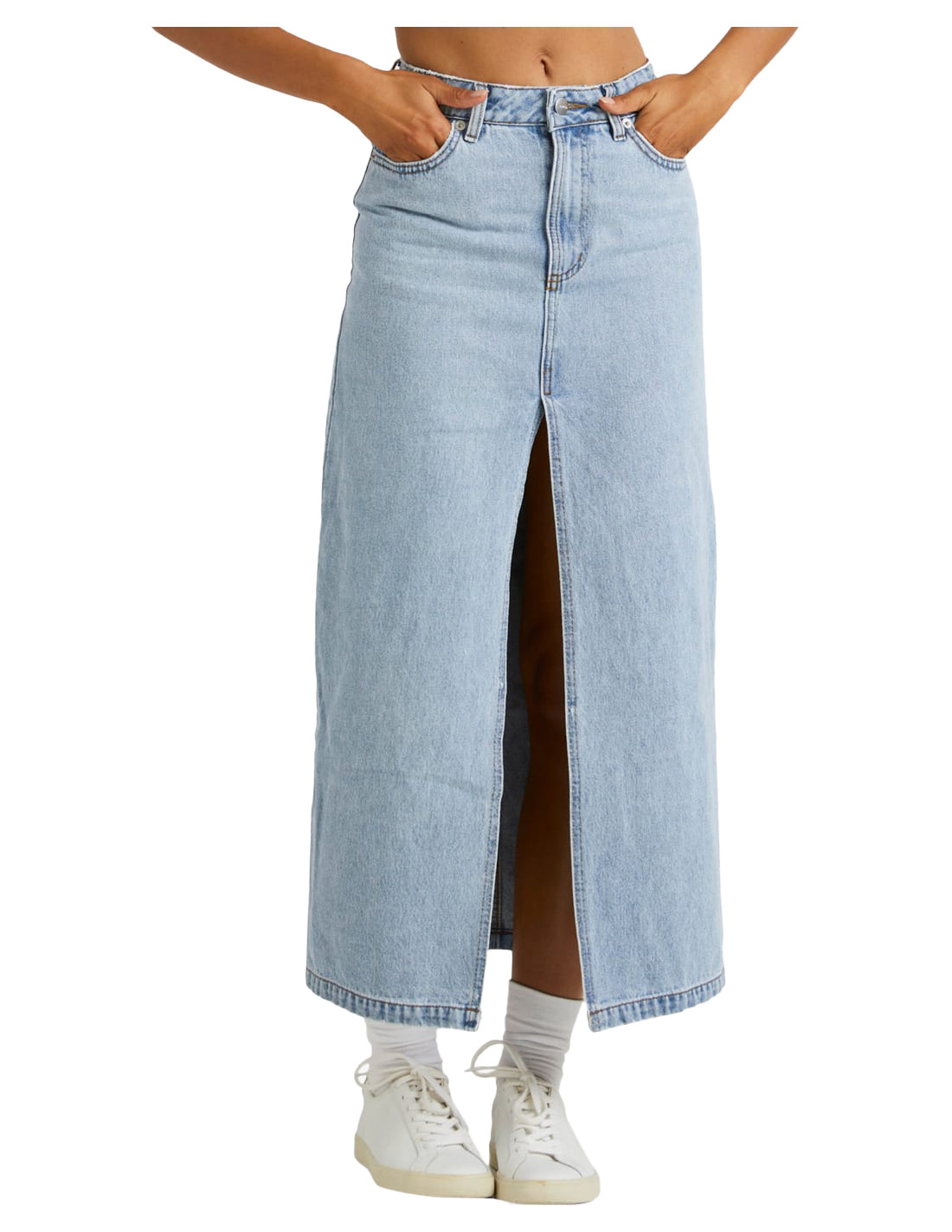 DENIM MIDI SKIRT