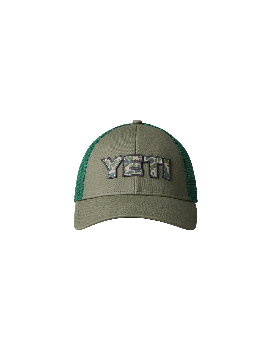 CAMO LOGO BADGE LOW PRO TRUCKER HAT