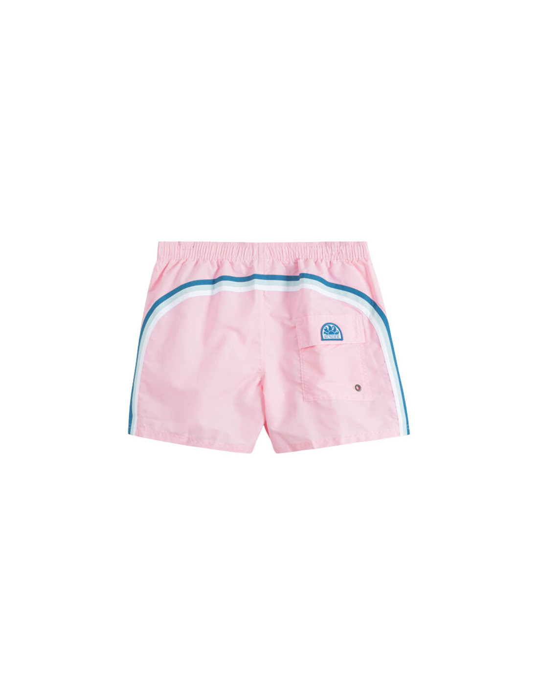 ELASTIC WAIST SWIM TRUNKS