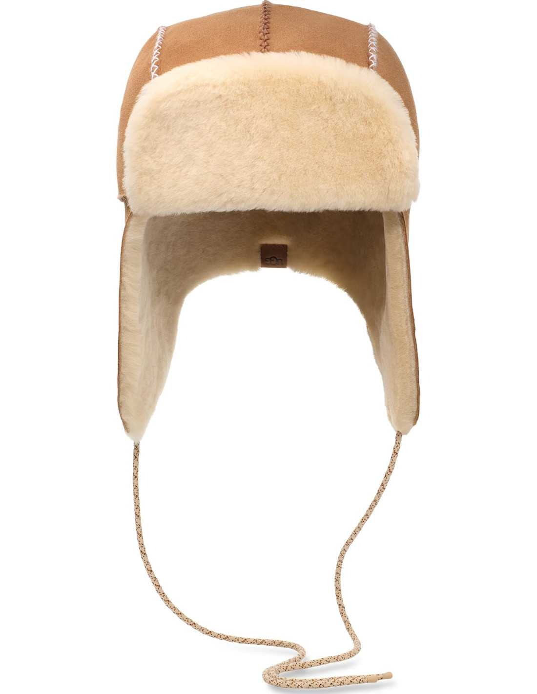 STITCHED SHEEPSKIN TRAPPER