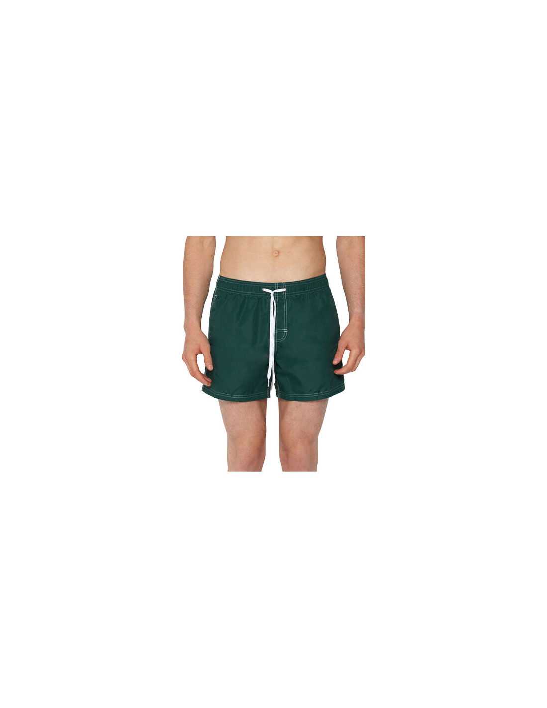 ELASTIC WAIST SWIM TRUNKS