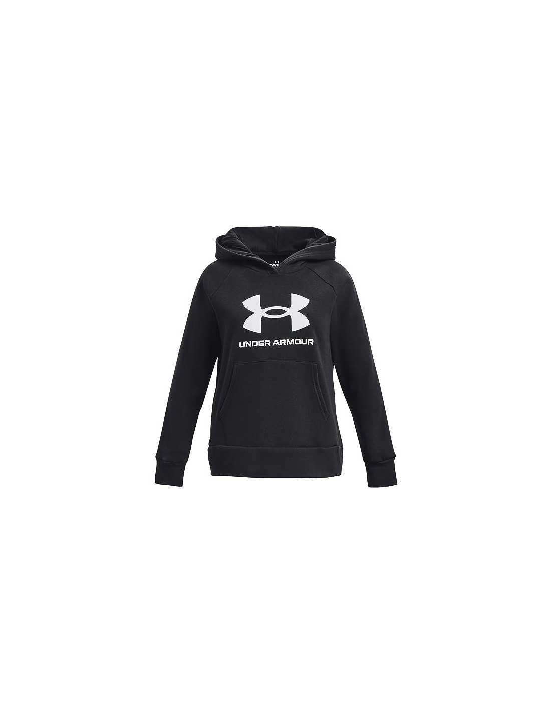 UA RIVAL FLEECE BL HOODIE -BLK