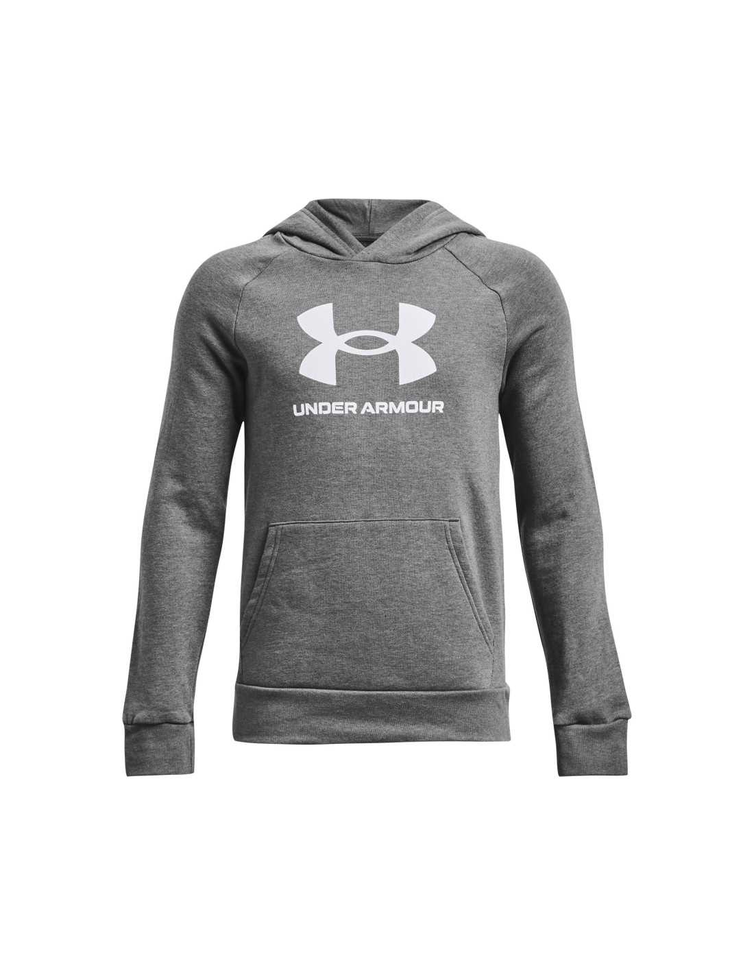 UA RIVAL FLEECE BL HOODIE-GRY