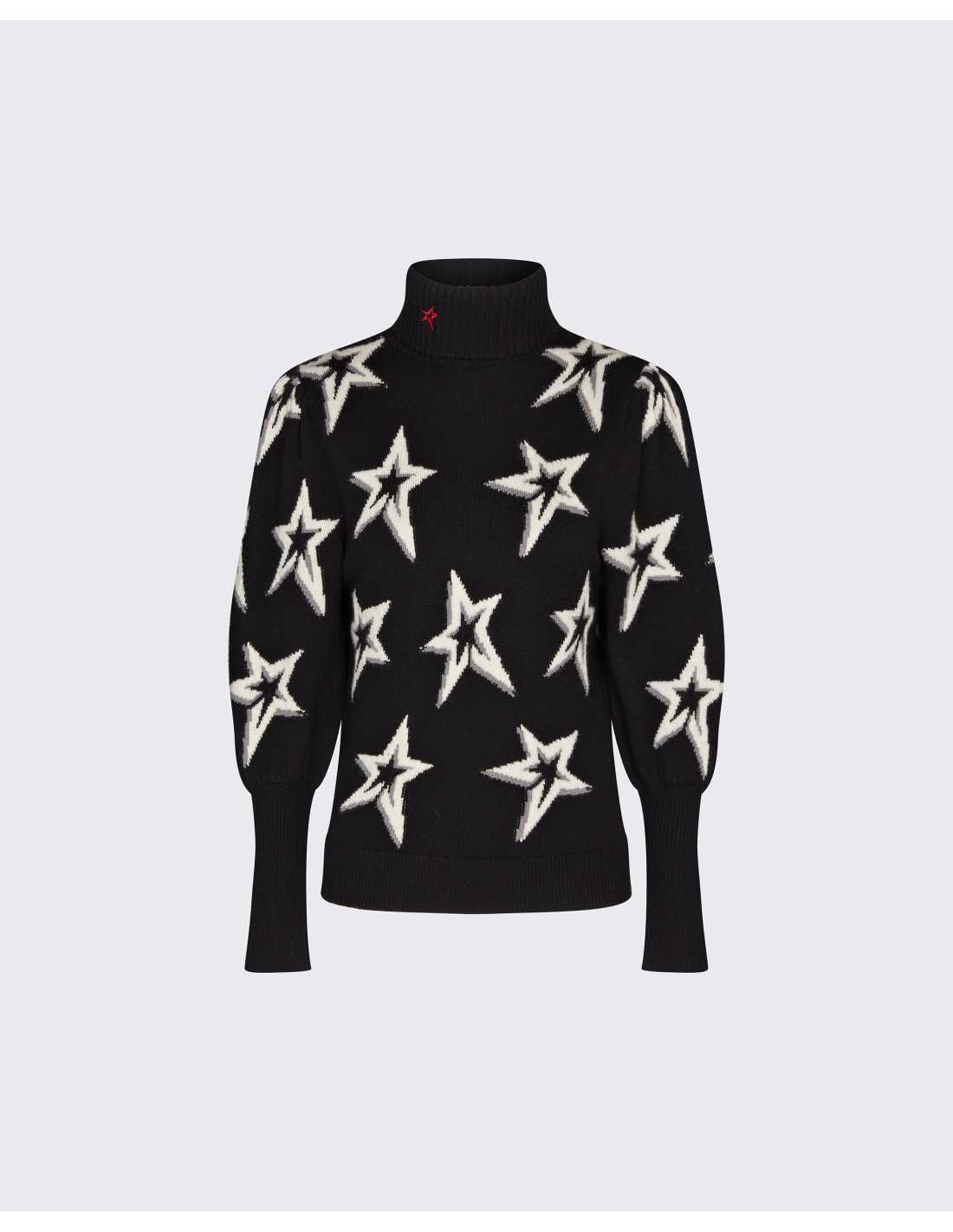 STAR DUST BALLOON SLEEVE SWEATER