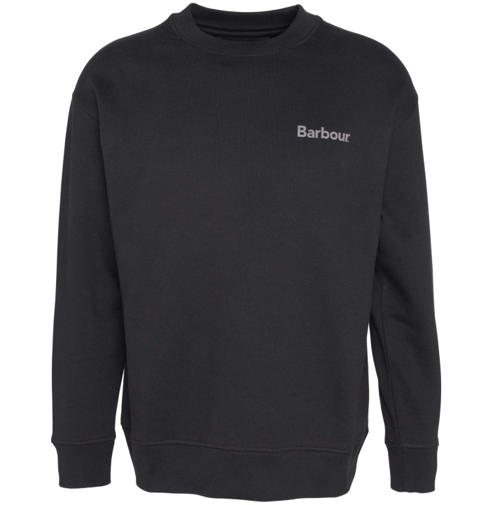 BARBOUR BRUSHED NICHOLAS OS CREW NECK SWEATSHIRT