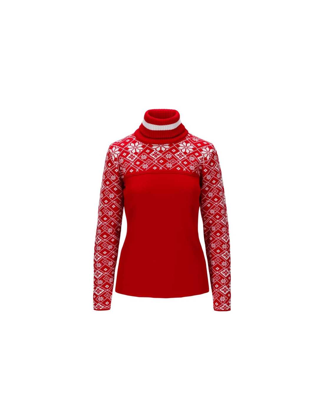 MT RED FEM SWEATER