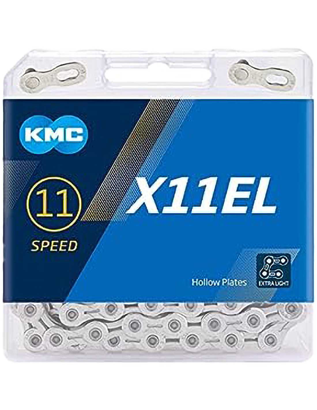 CADENA KMC X11 EL LIGHT 118 ESLABONES 11V.CROMADO