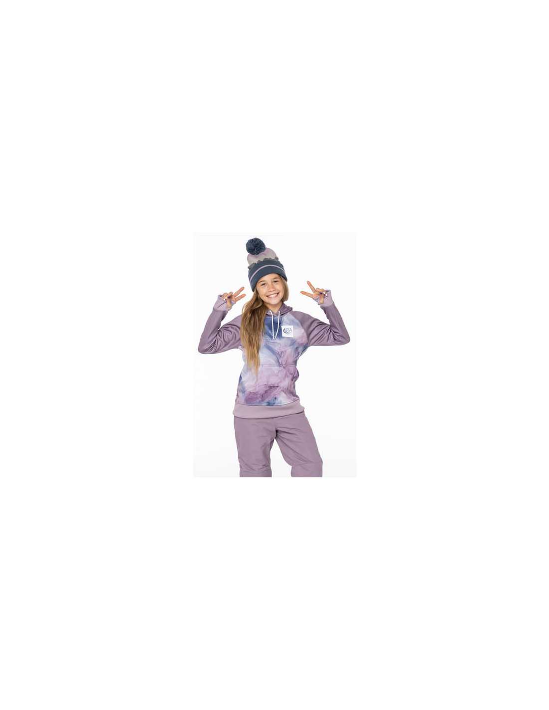 GIRLS BONDED FLC PULLOVR HOODY