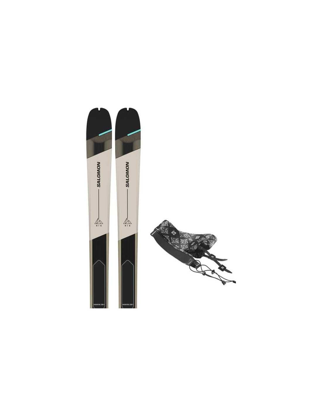 SKI SET T MTN 86 W CARBON + SKINS RA 156