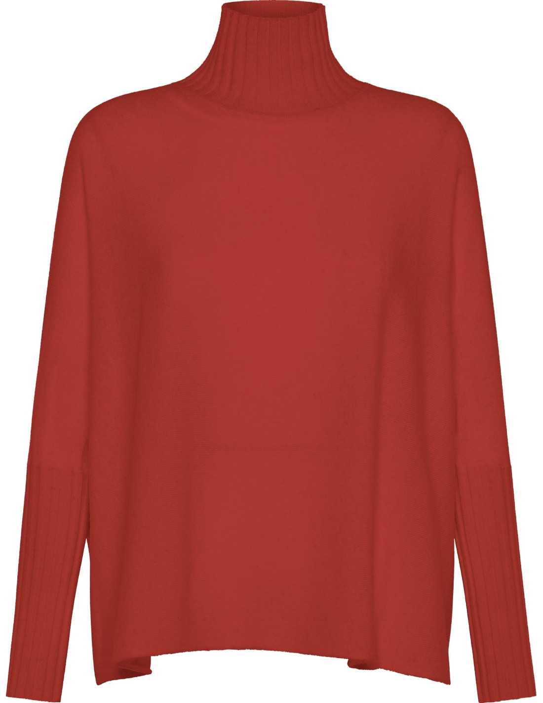 CASHMERE BLEND HIGH NECK SWEATER