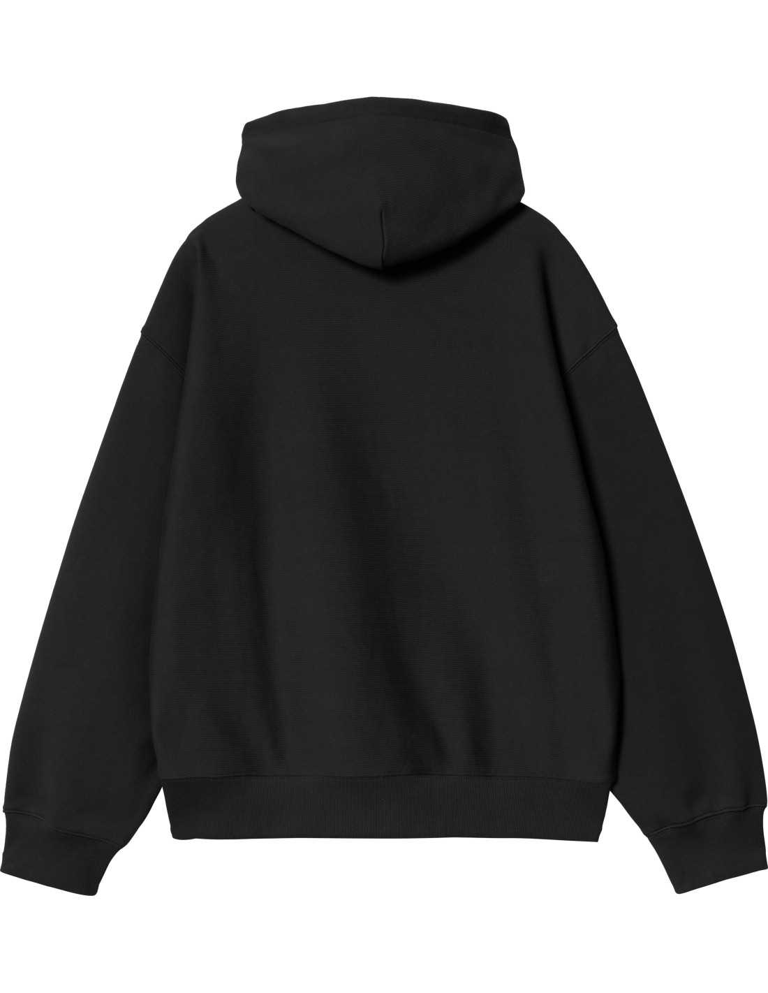 HOODED LABEL SCRIPT SWEAT