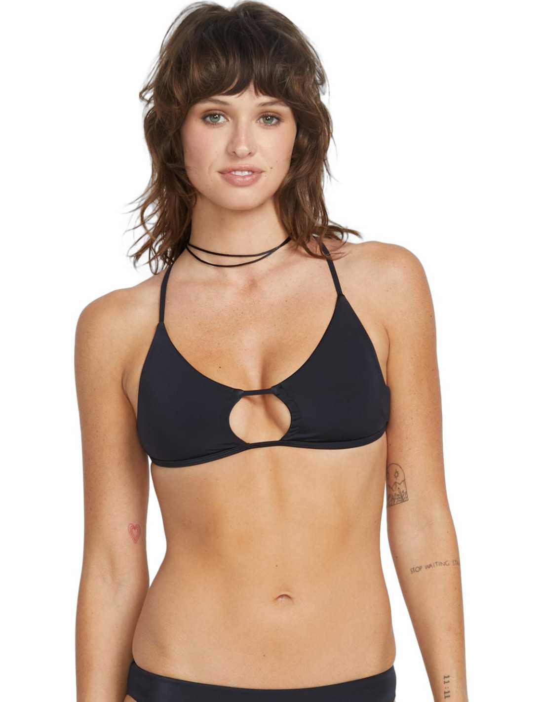 SIMPLY SEAMLESS X BACK HALTER BIKINI TOP