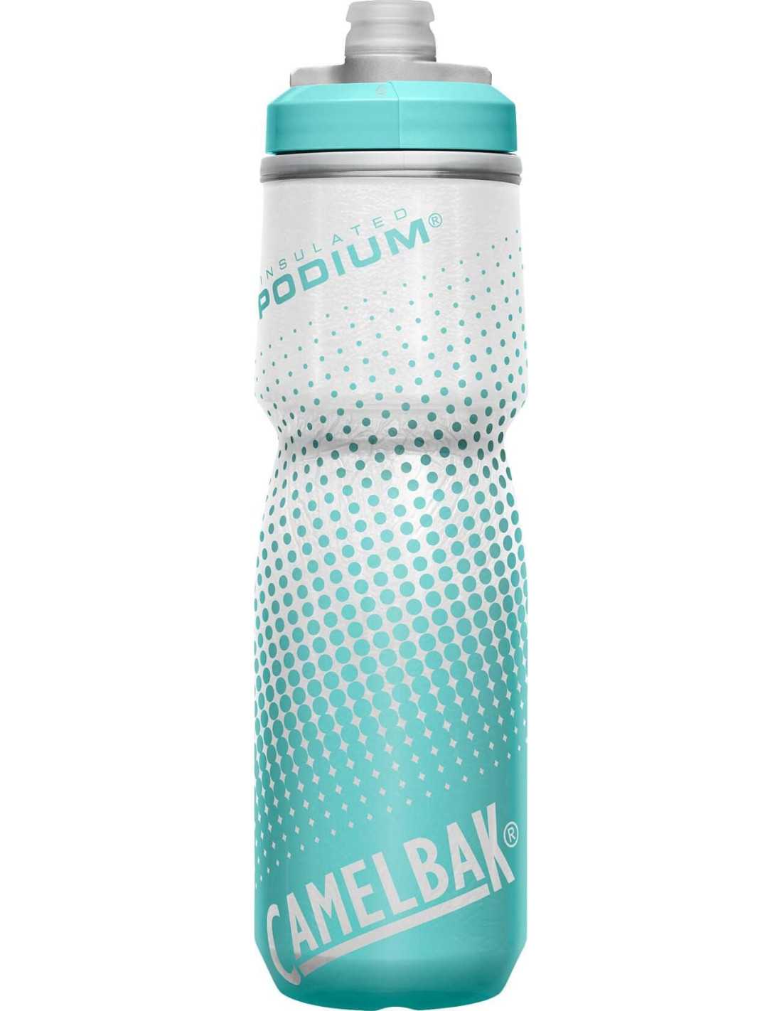 PODIUM CHILL 24OZ, TEAL DOT