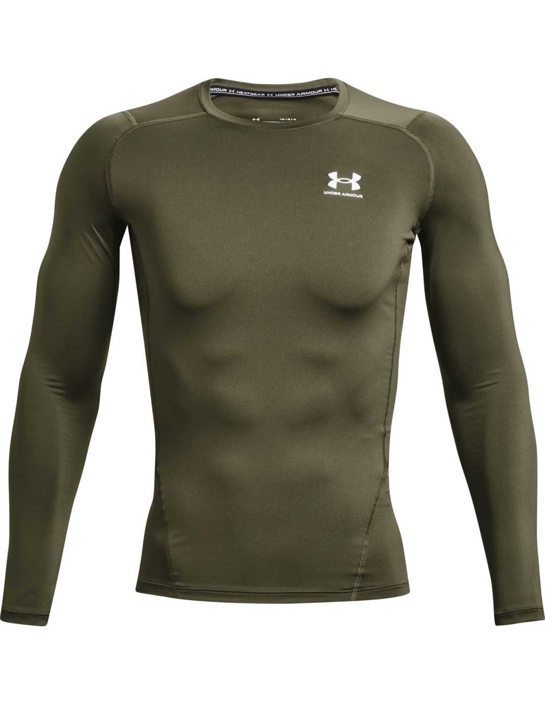 UA HG ARMOUR COMP LS-GRN