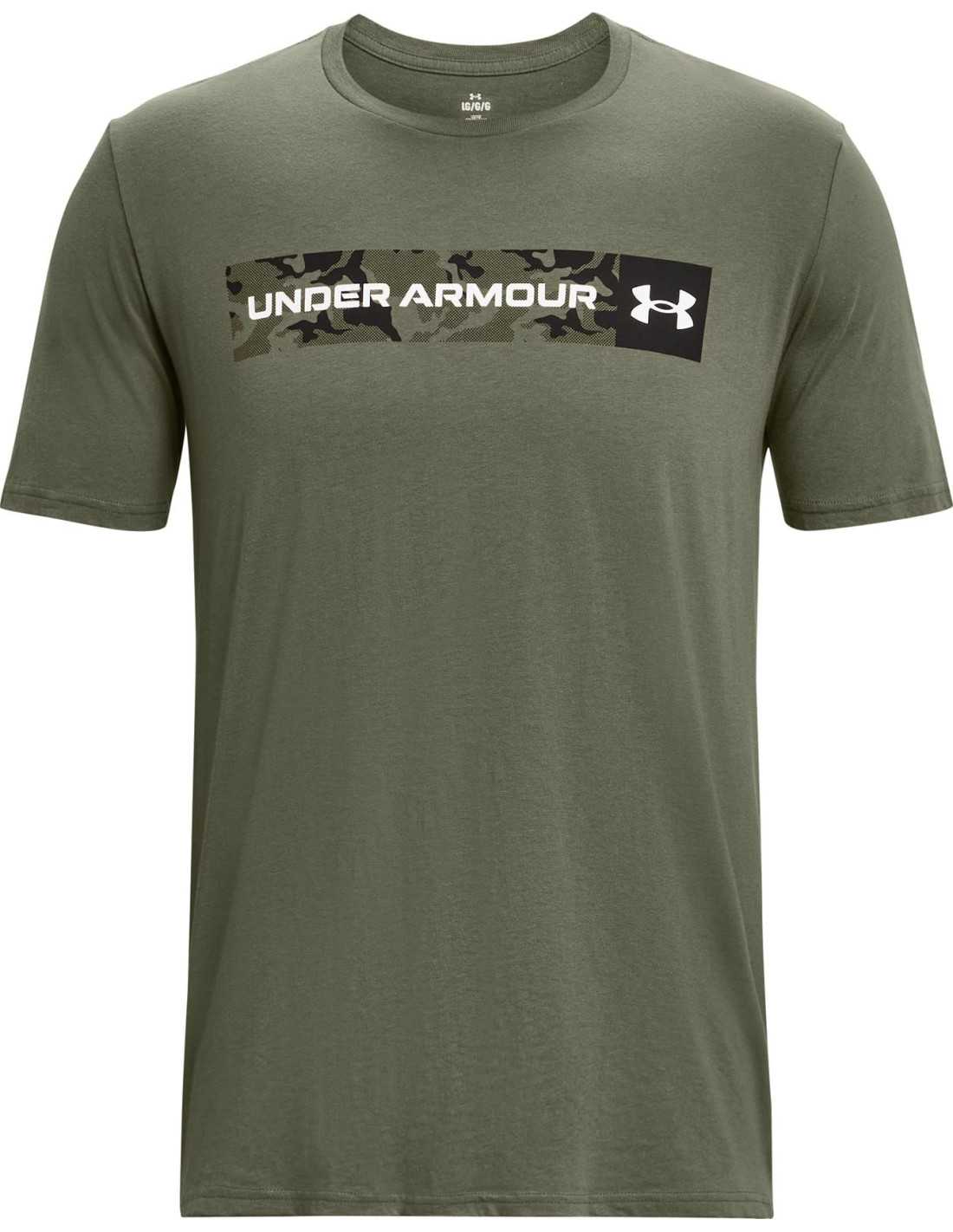 UA CAMO CHEST STRIPE SS