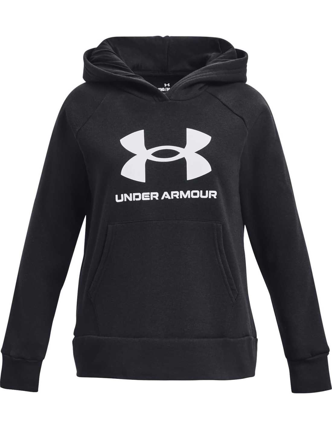 UA RIVAL FLEECE BL HOODIE -BLK