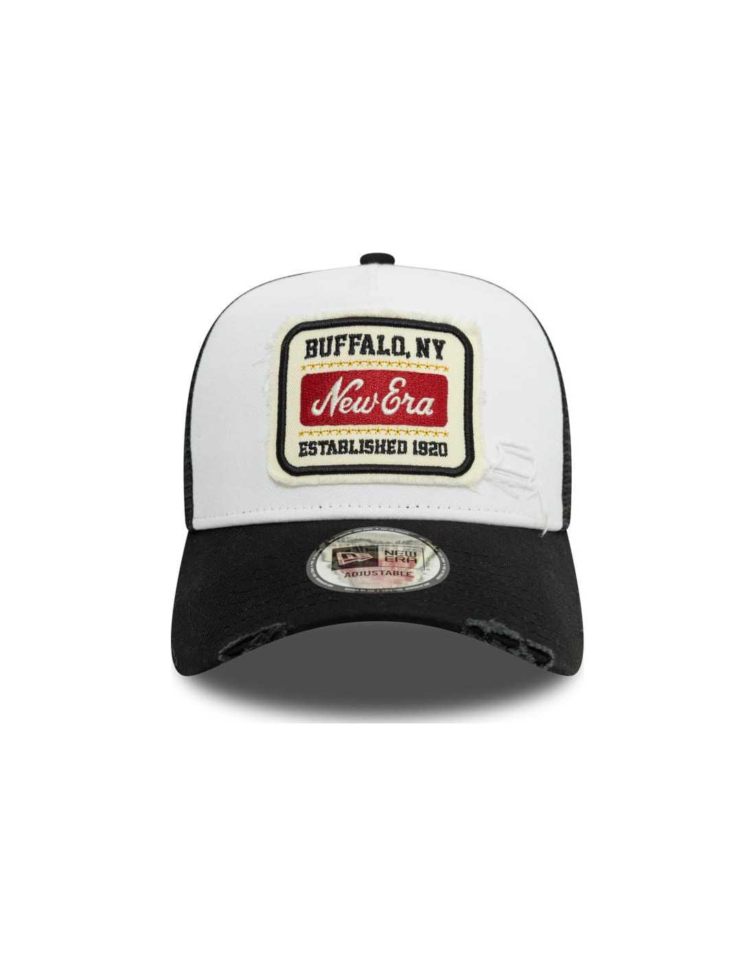 NE PATCH DISTRESS TRUCKER NEWERA WHIBLK