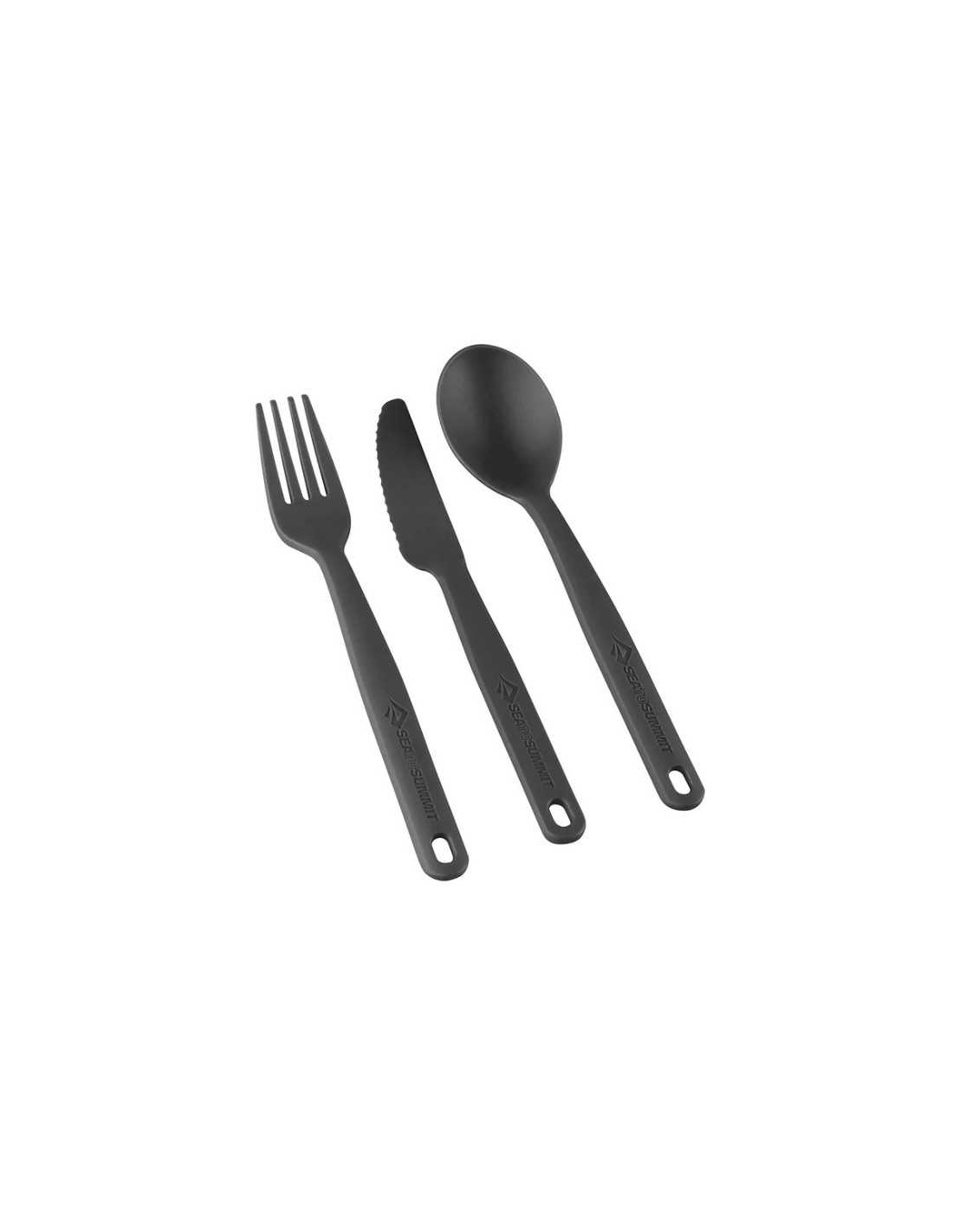 KIT COUVERTS CAMP POLYPROPYLENE  CAMP CUTLERY SET - 3PC