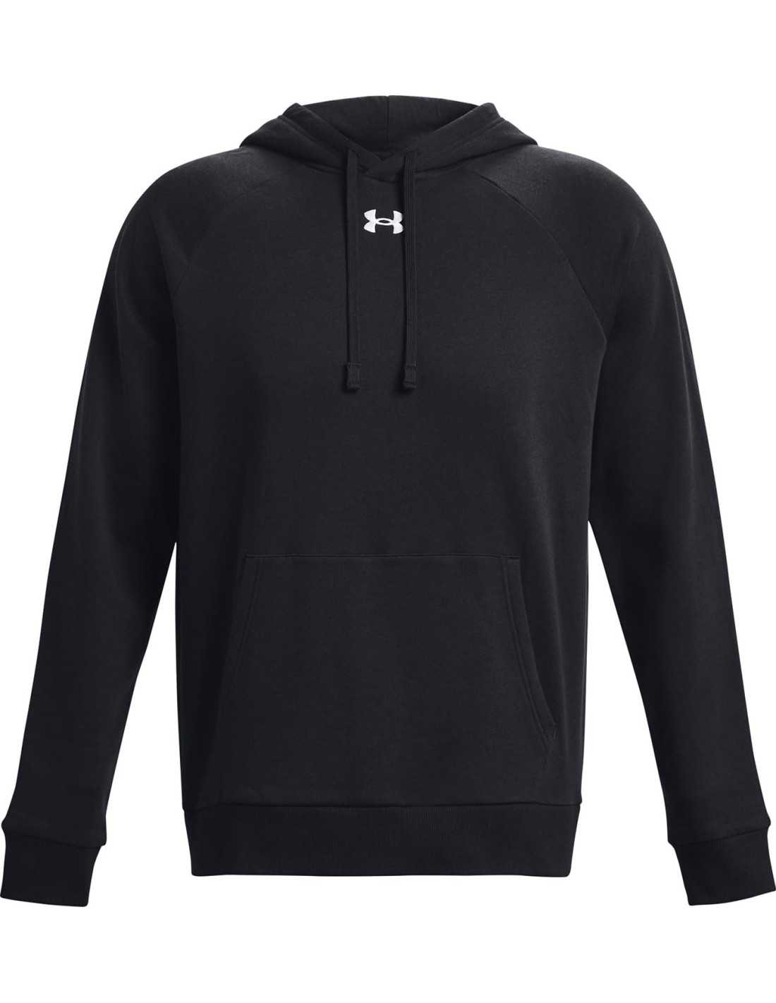 UA RIVAL FLEECE HOODIE-BLK