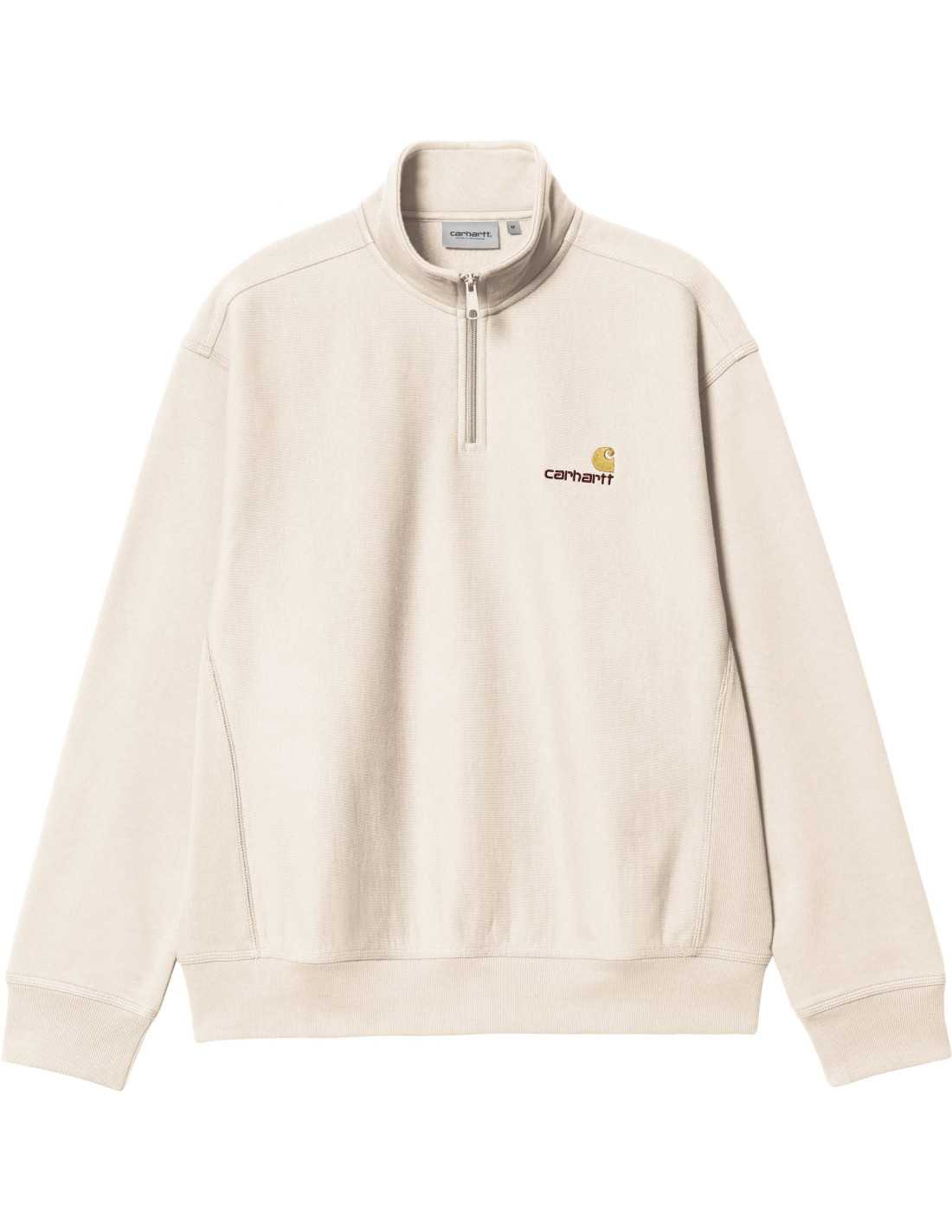 HALF ZIP AMERICAN SCRIPT SWEAT