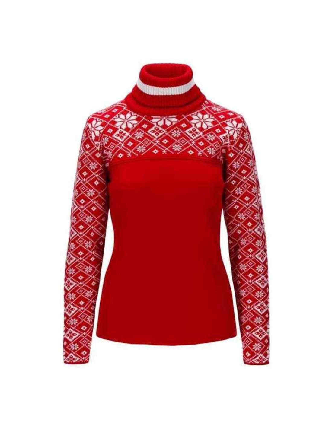 MT RED FEM SWEATER