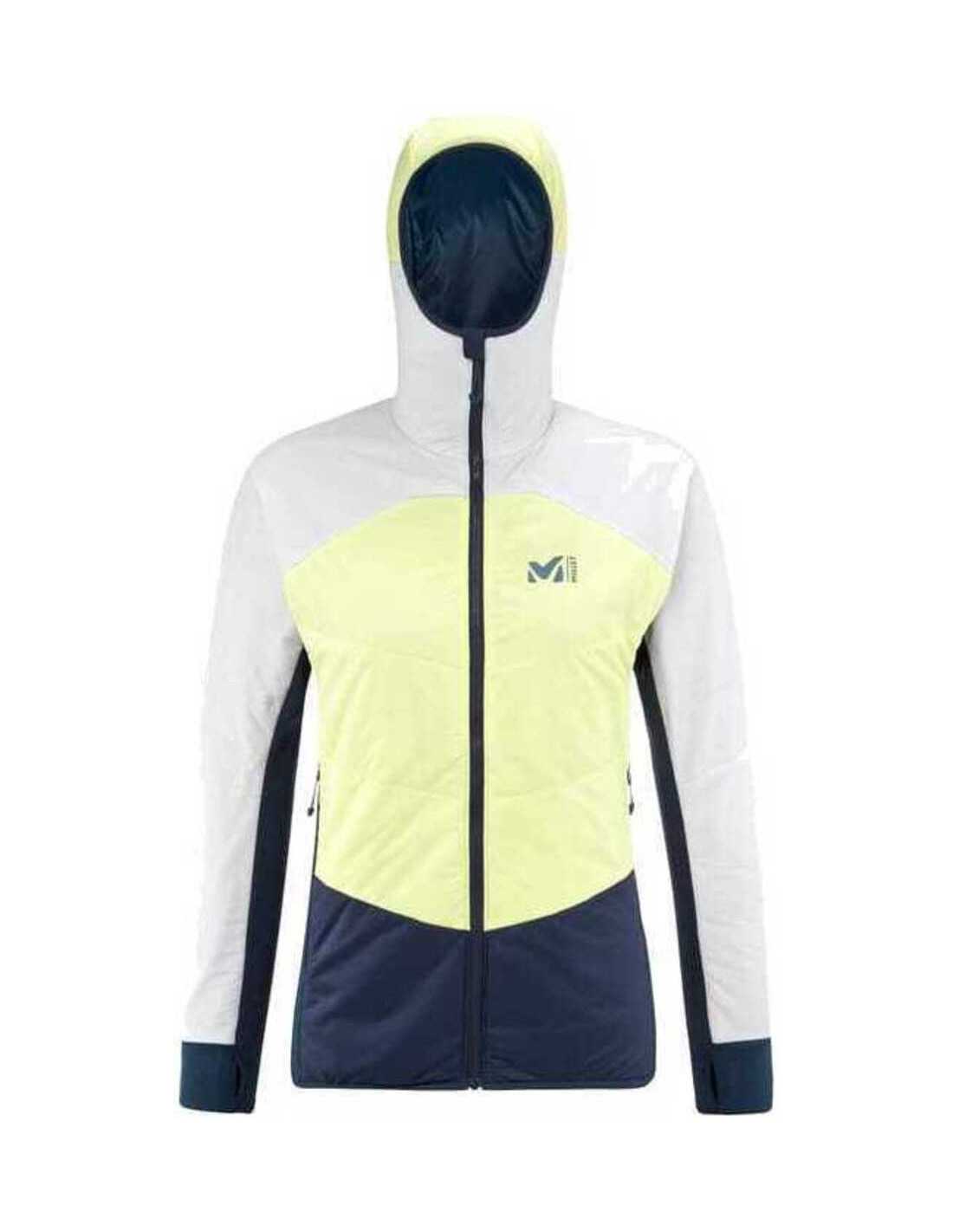 M WHITE PRIMALOFT HOODIE W