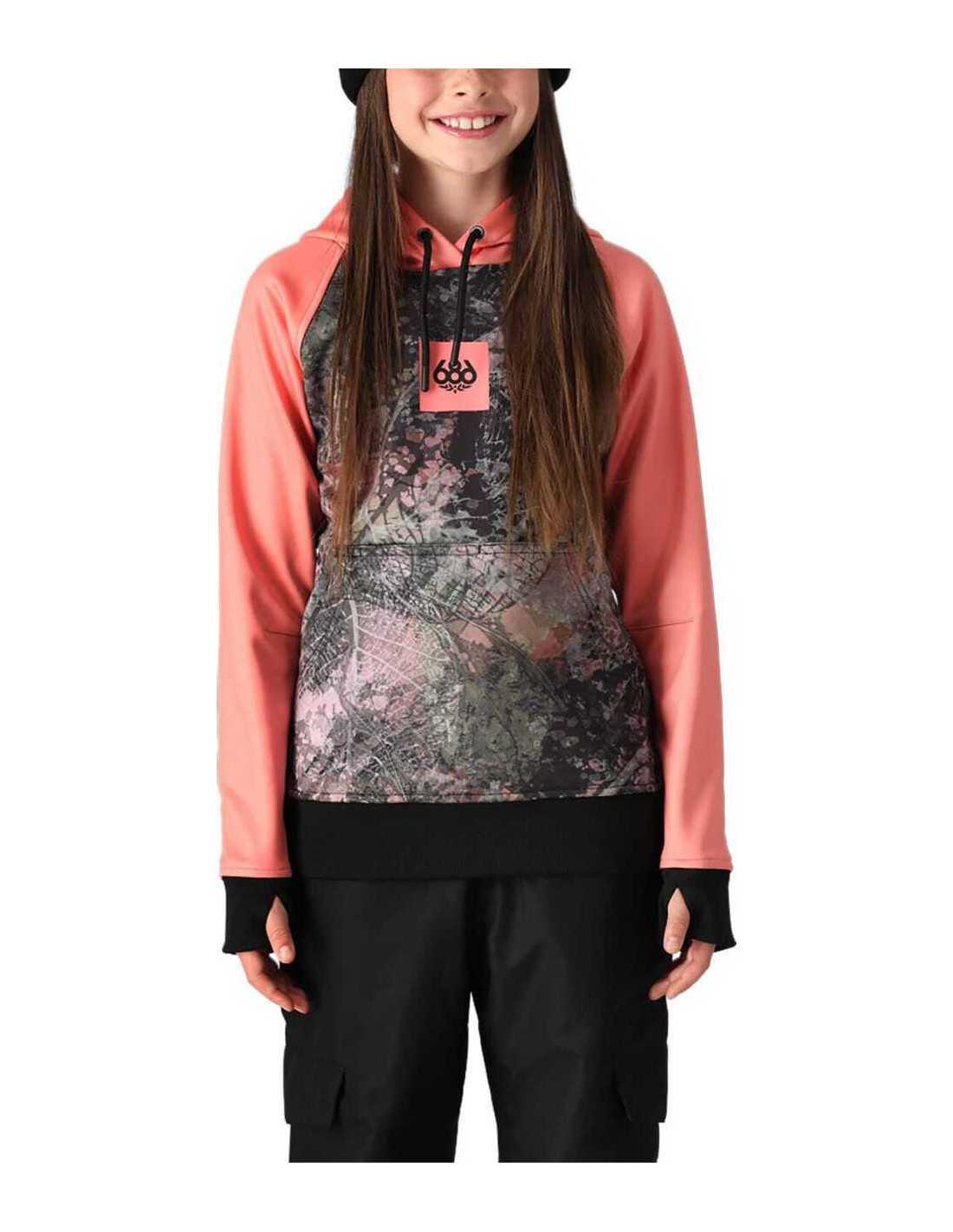 GIRLS BONDED FLC PULLOVR HOODY