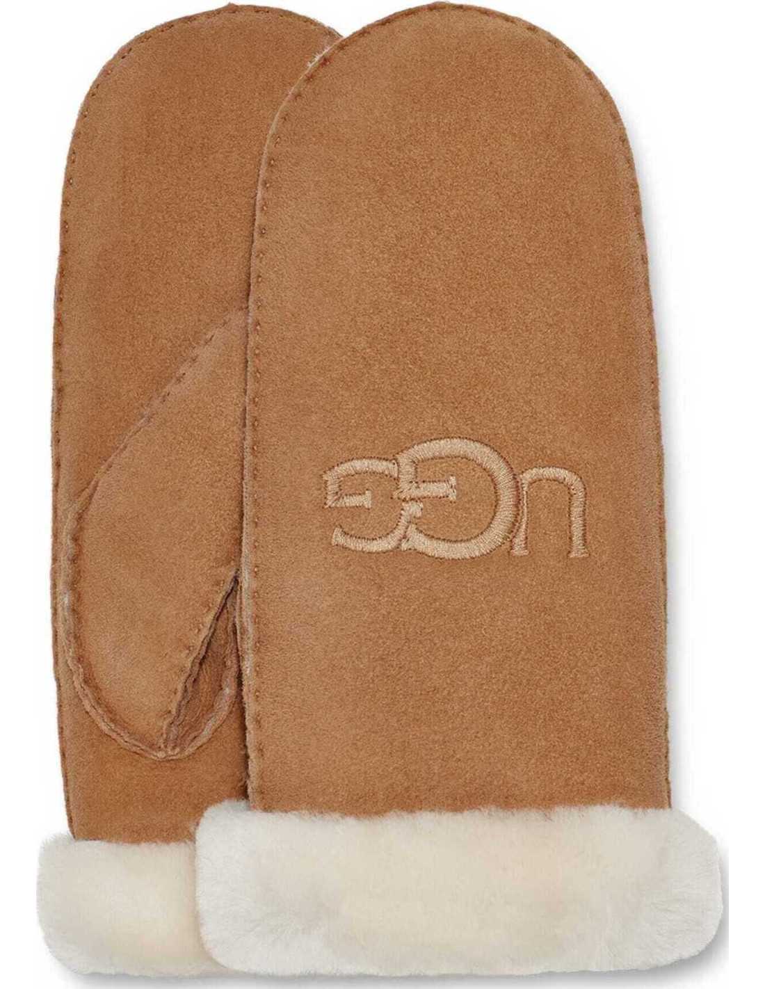 SHEEPSKIN EMBROIDERED MITTEN