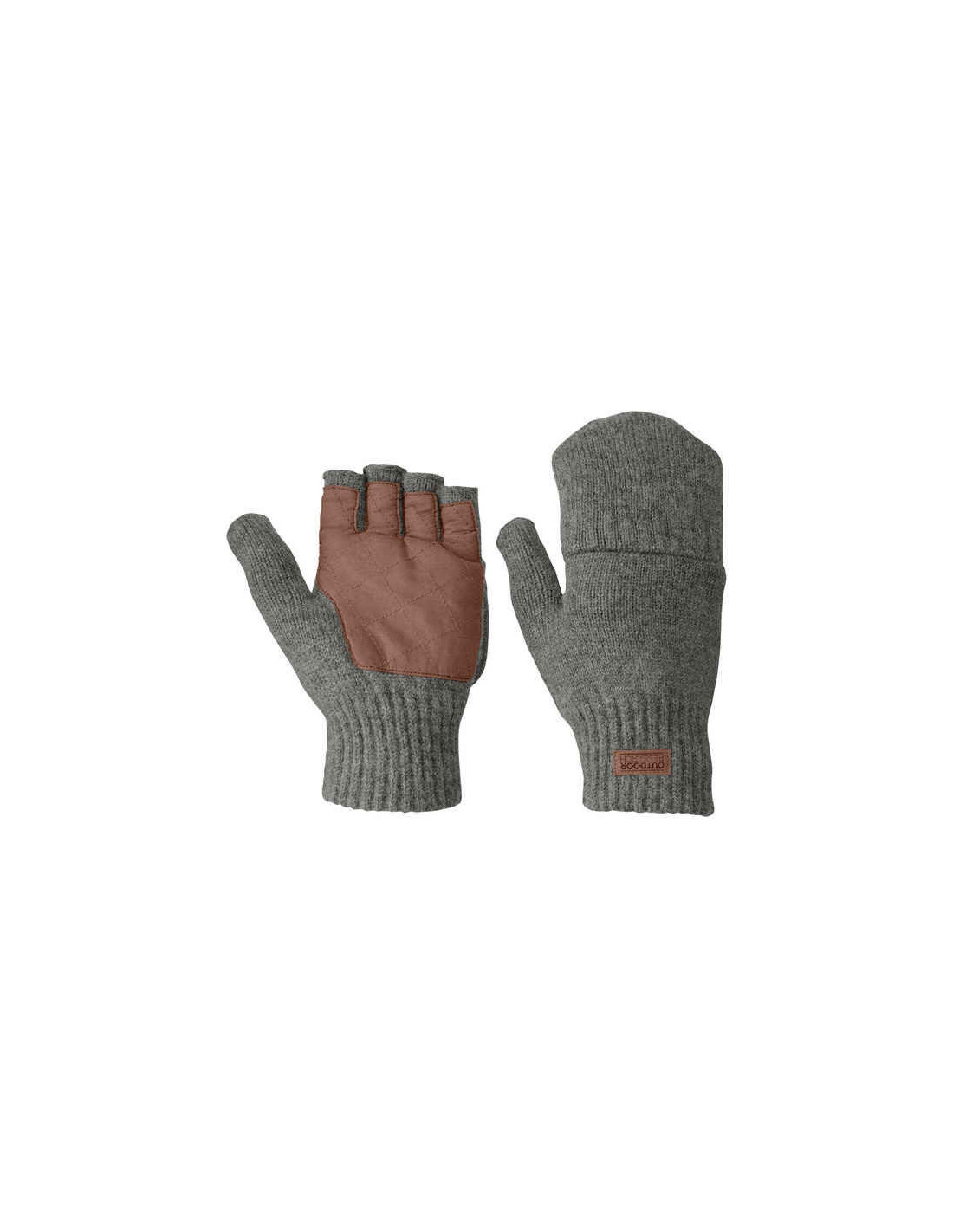 Outdoor Research Lost Coast Fingerless Mitts - Men&s Pewter / XL