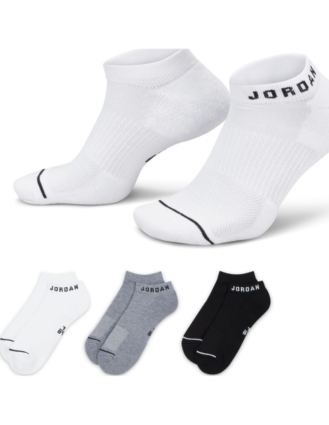 Jordan Everyday No-Show Socks  3 Pa