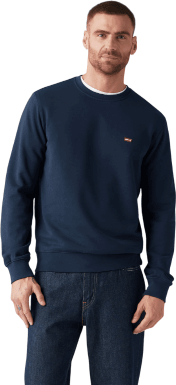 Hoodie LEVI'S THE ORIGINAL HM CREW NAVY BLAZER FRENCH