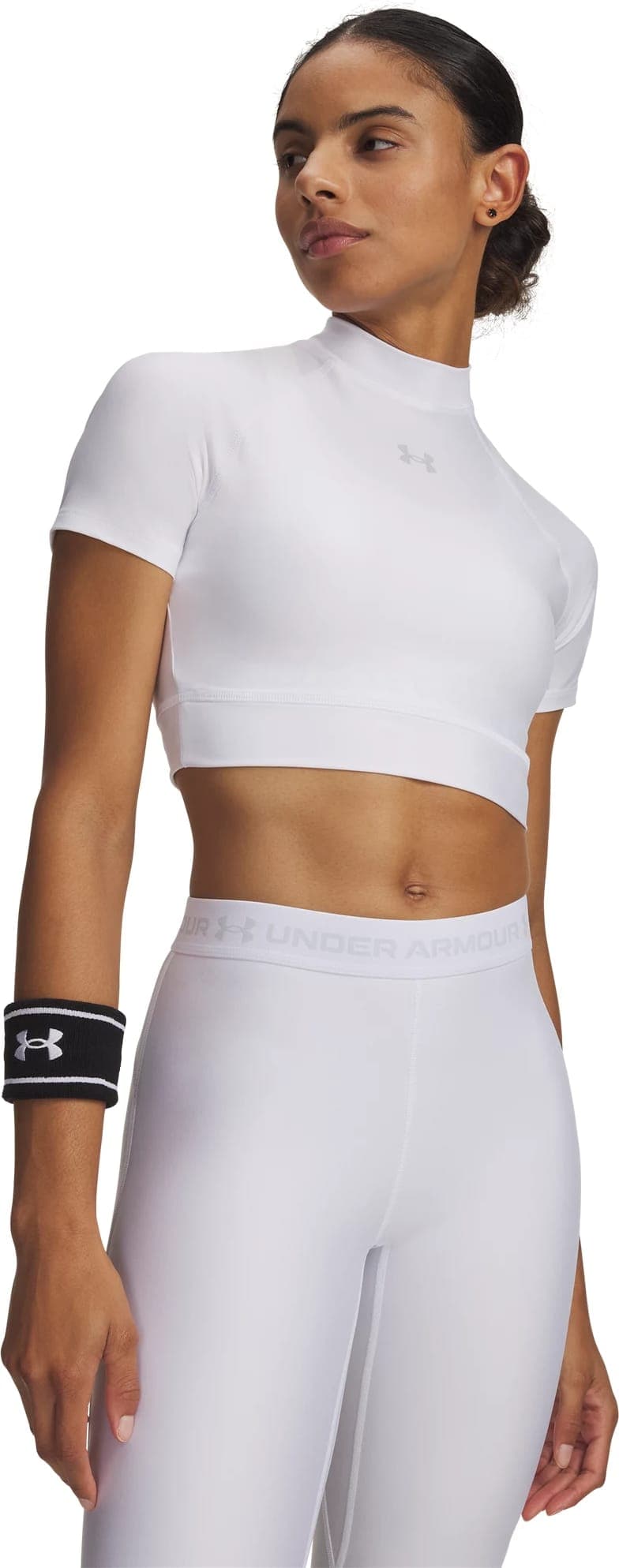 T-Shirt UNDER ARMOUR HeatGear Crop Mock SS
