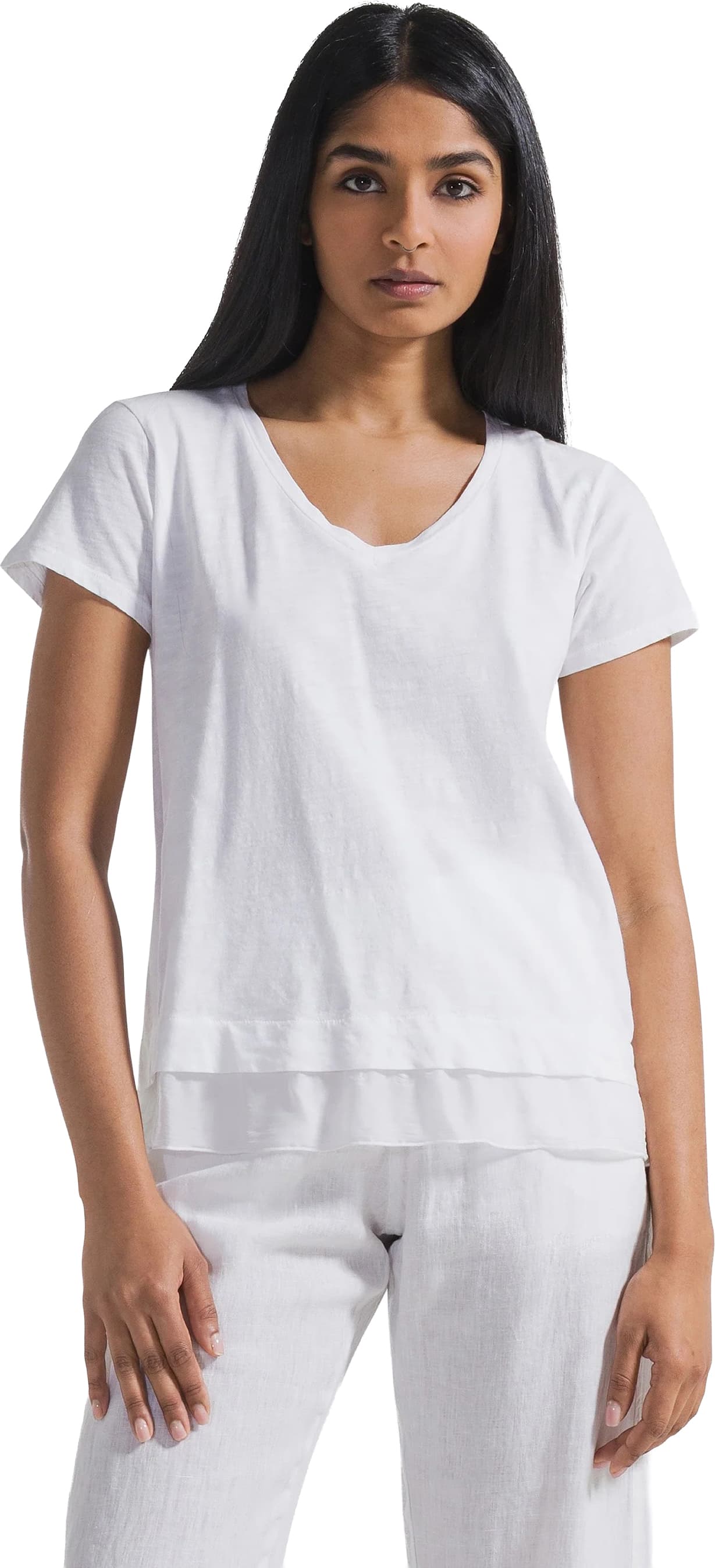 Camiseta DEHA SILK TRIMS V-NECK T-SHIRT