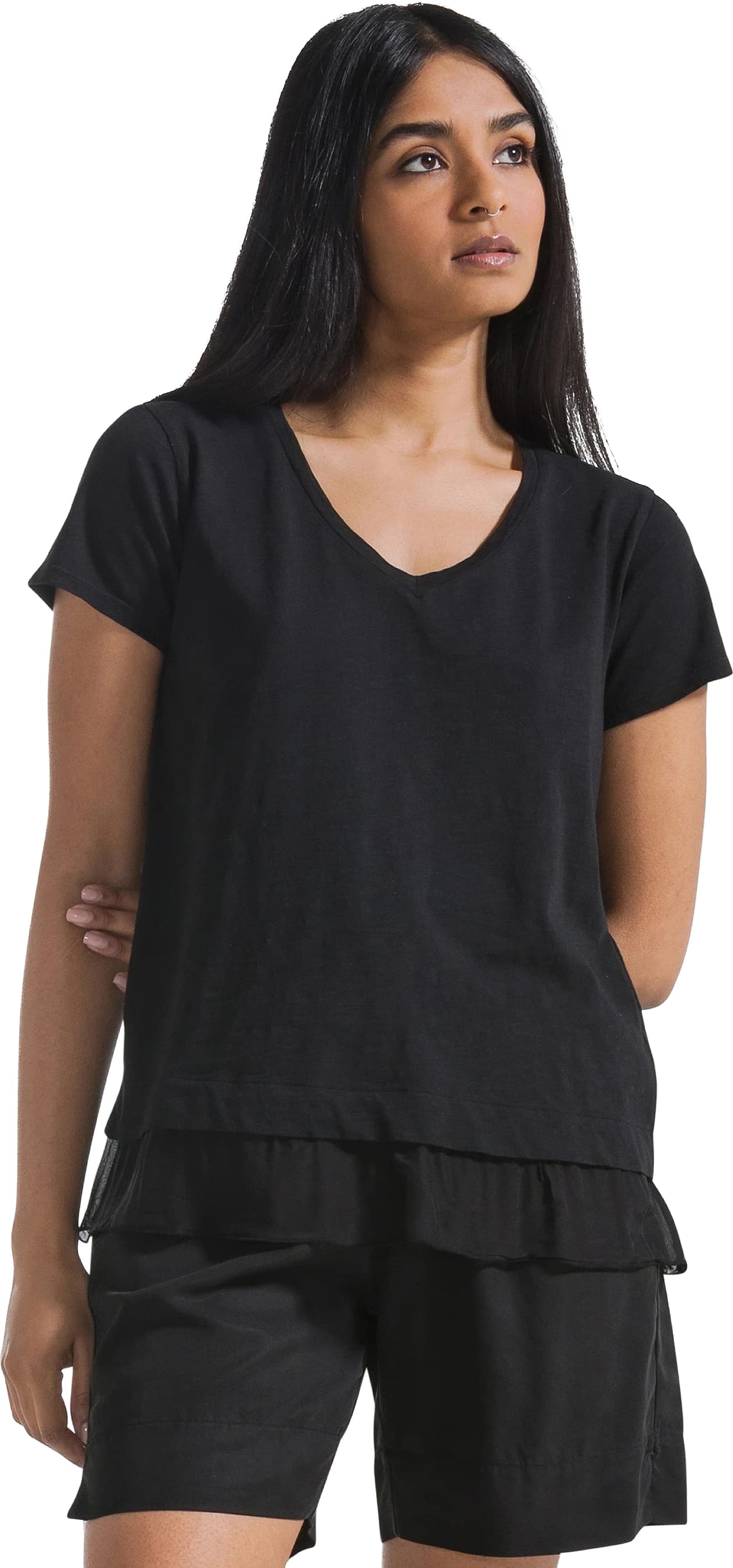 Camiseta DEHA SILK TRIMS V-NECK T-SHIRT