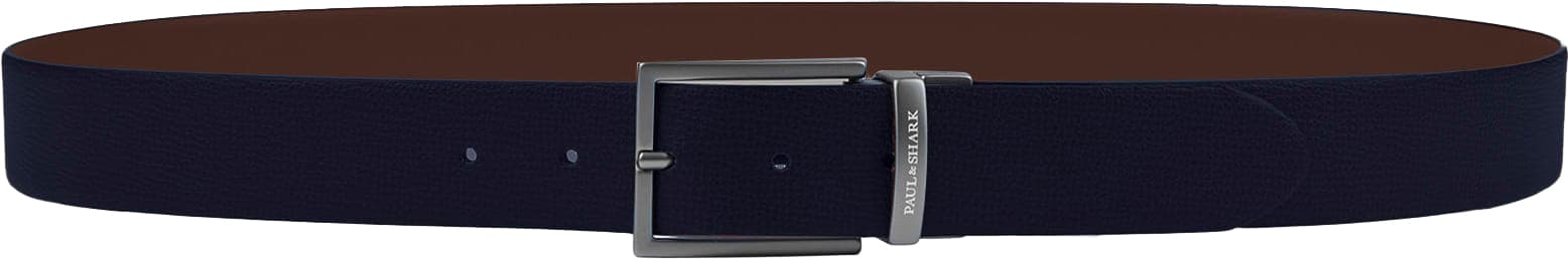 Belt PAUL & SHARK Smoothgrained leather reversible belt