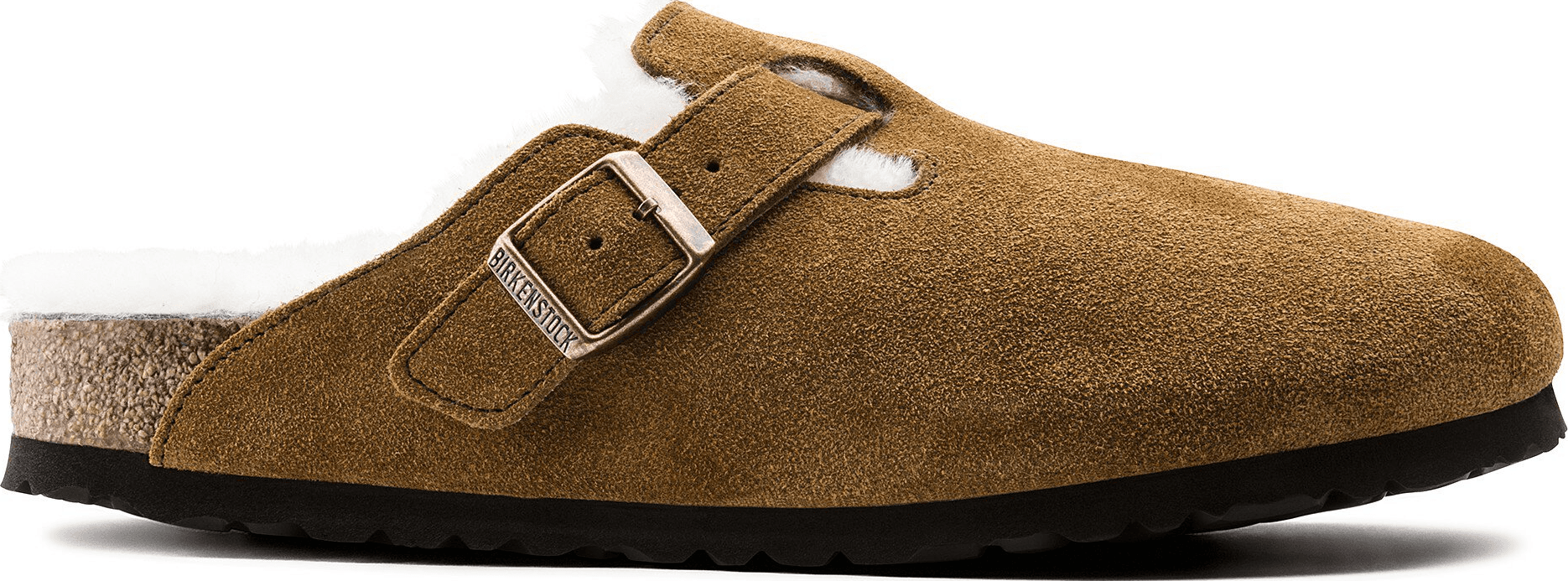 Sandalias BIRKENSTOCK BOSTON SHEARLING SUEDE LEATHER UNISEX