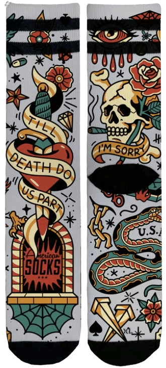 Socks AMERICAN SOCKS TILL DEATH DO US PART