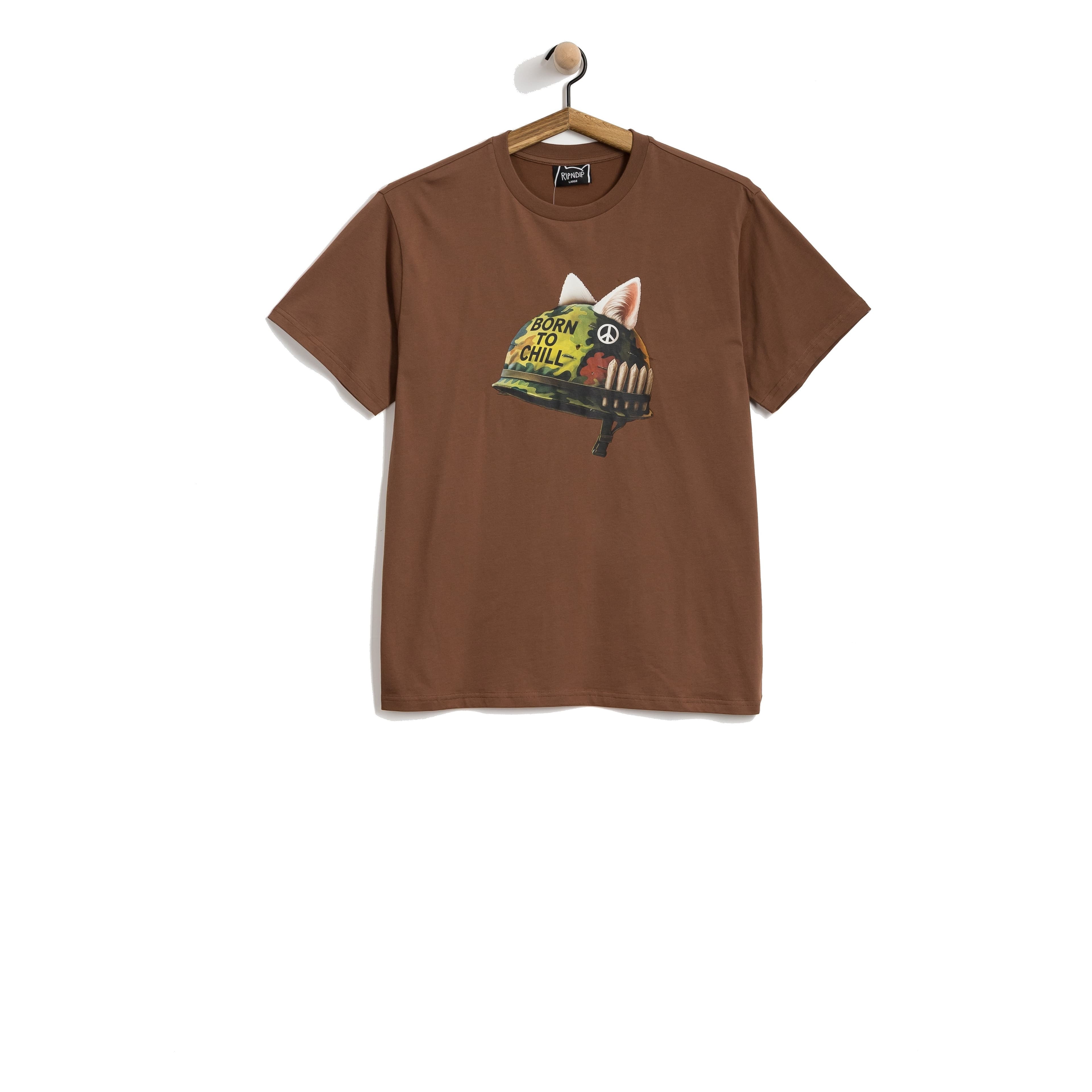 Maglietta RIPNDIP BORN TO CHILL TEE BROWN WASH