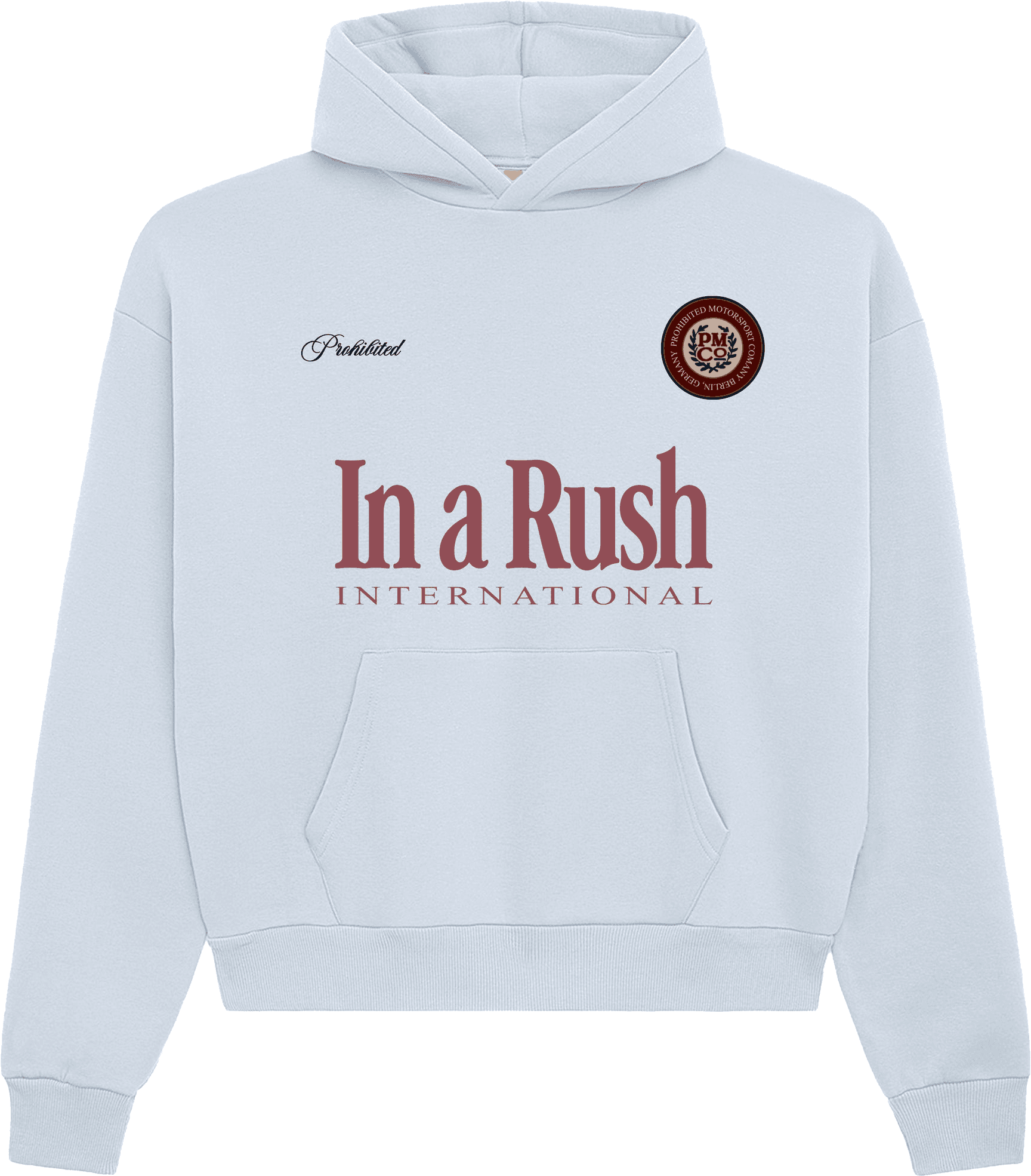 Sudadera PROHIBITED INTERNATIONAL HOODIE LIGHT BLUE