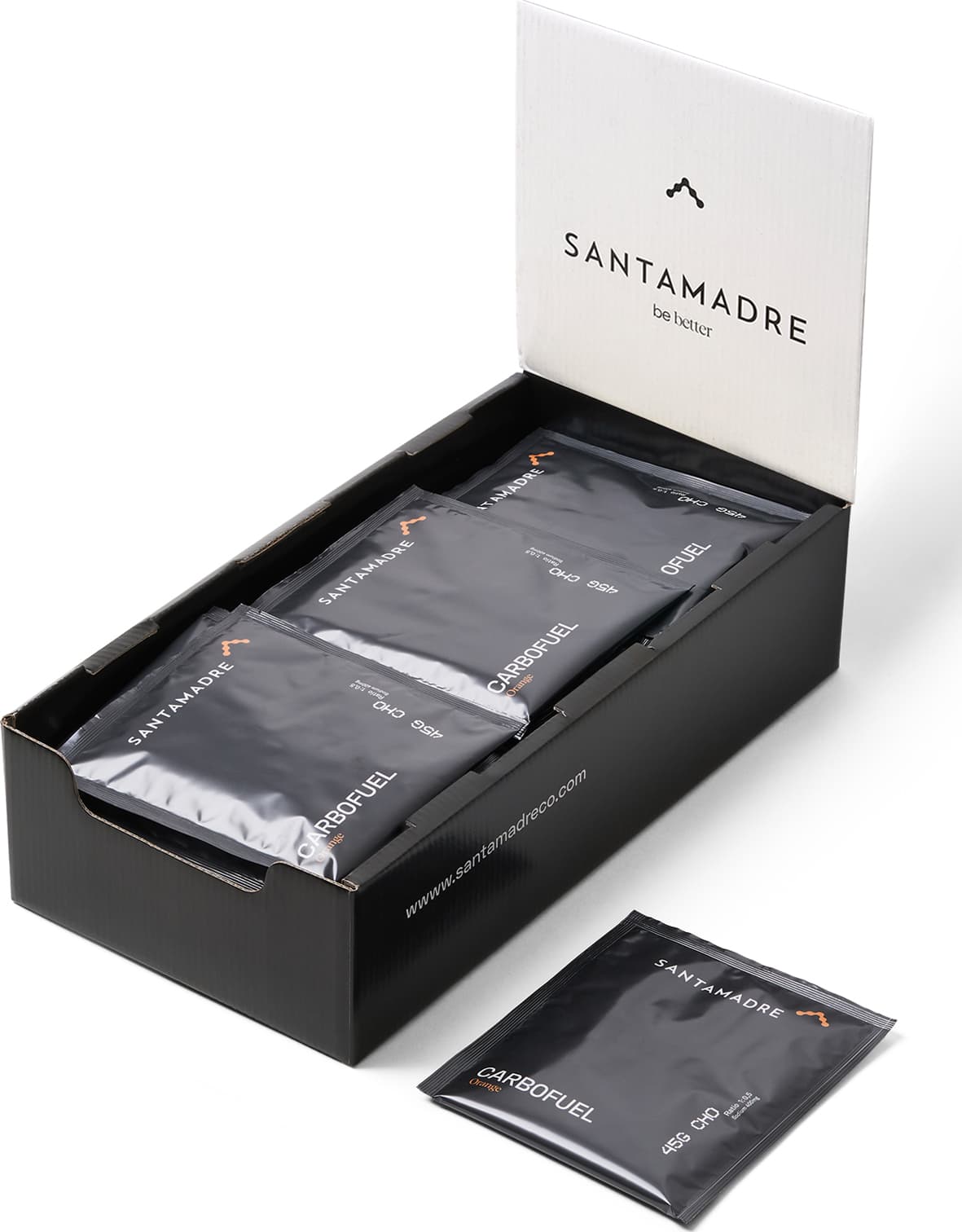 Shake SANTA MADRE CARBOFUEL 45CHO SINGLE-DOSE ORANGE 30 X 52G