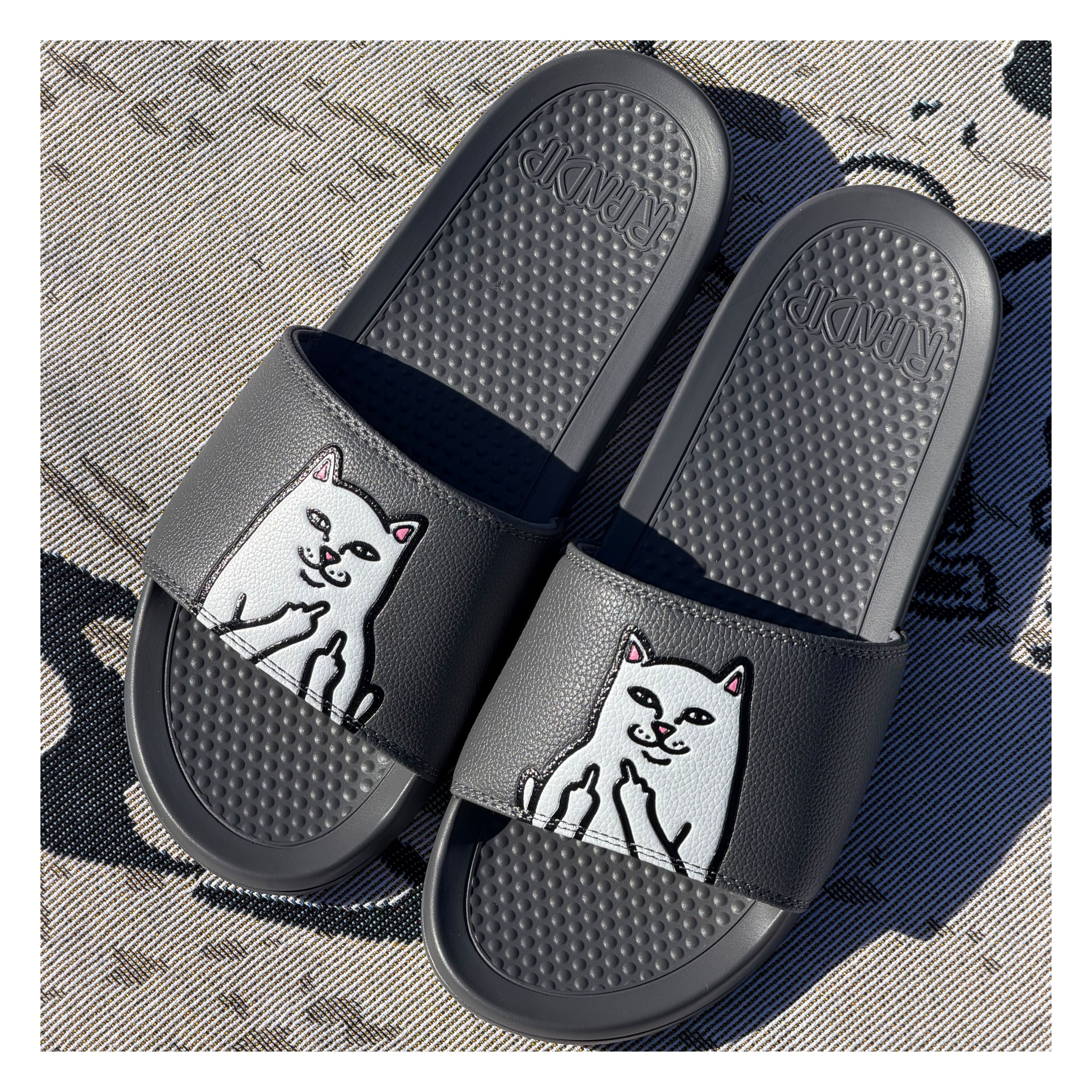 Sandale RIPNDIP LORD NERMAL SLIDES CHARCOAL