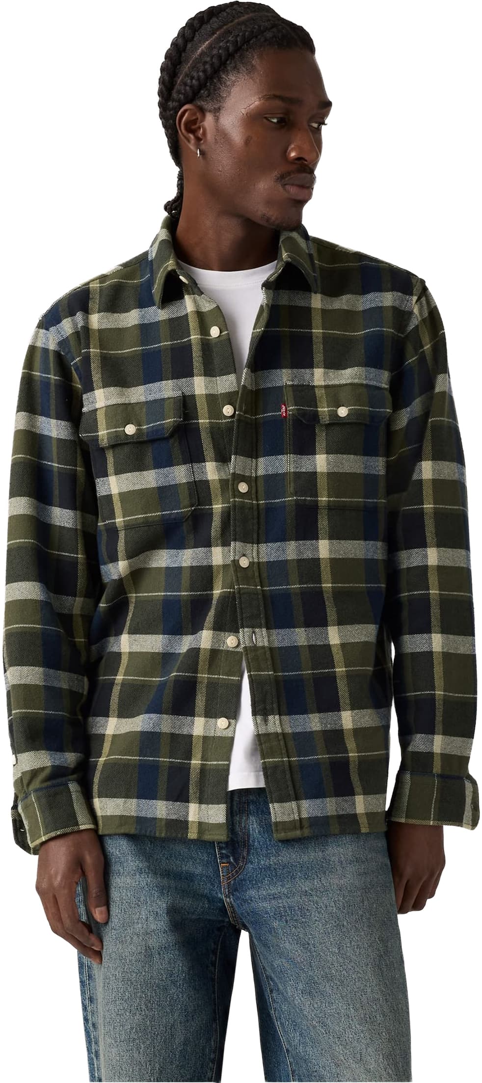 Camisa LEVI'S JACKSON WORKER MIKKEL PLAID VINEYARD WIN