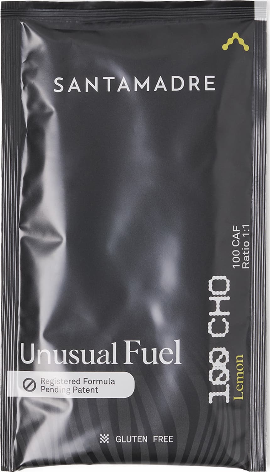 Shake SANTA MADRE UNUSUAL FUEL 100CHO 100 CAF SINGLE DOSE LEMON 10 X 106G