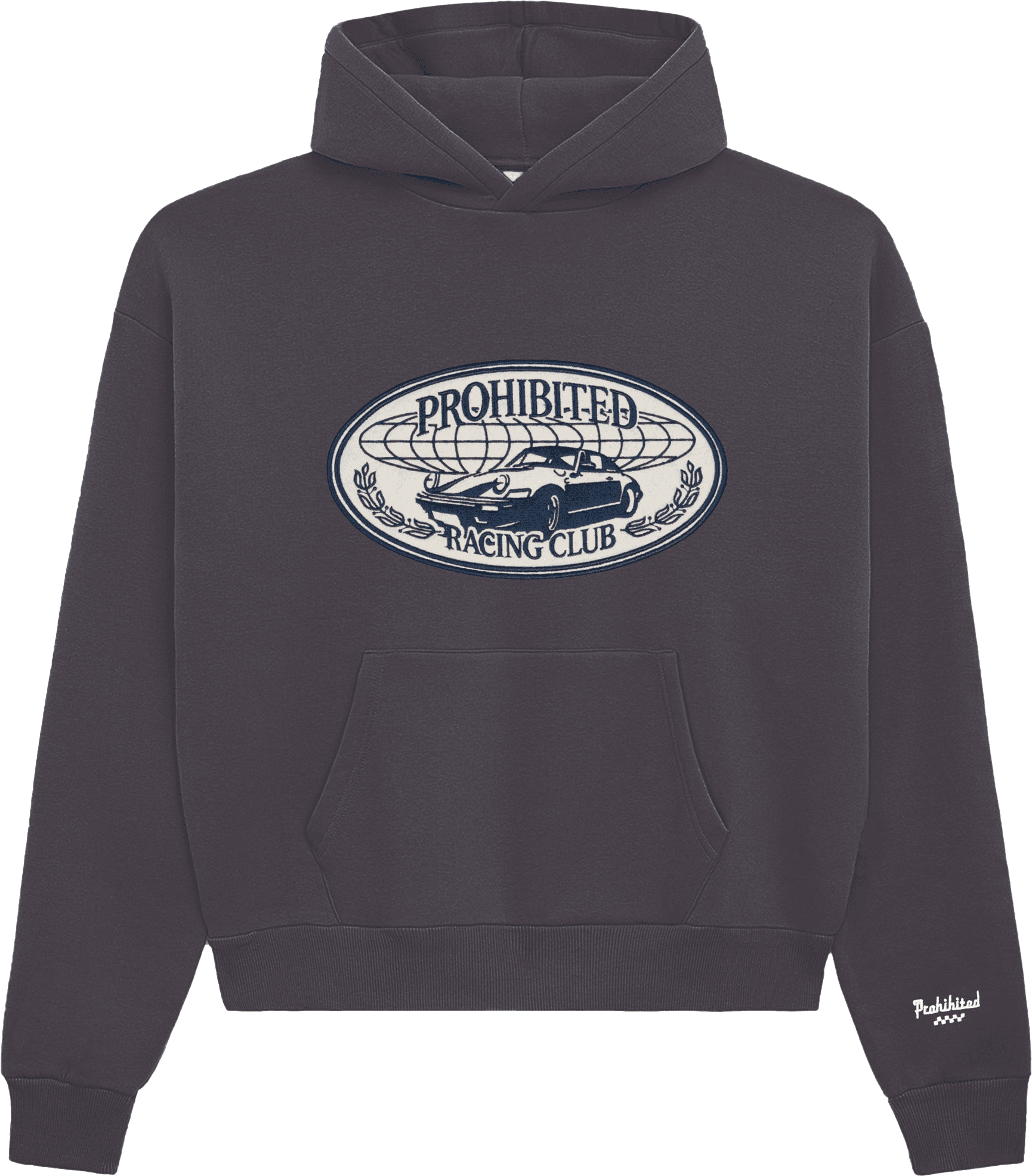 Sudadera PROHIBITED RACECORE HOODIE DEEP BLUE