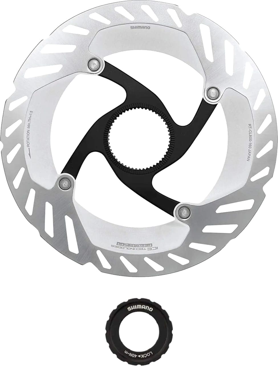 Freno y Mando SHIMANO DISCO 160MM LOCK EXT.