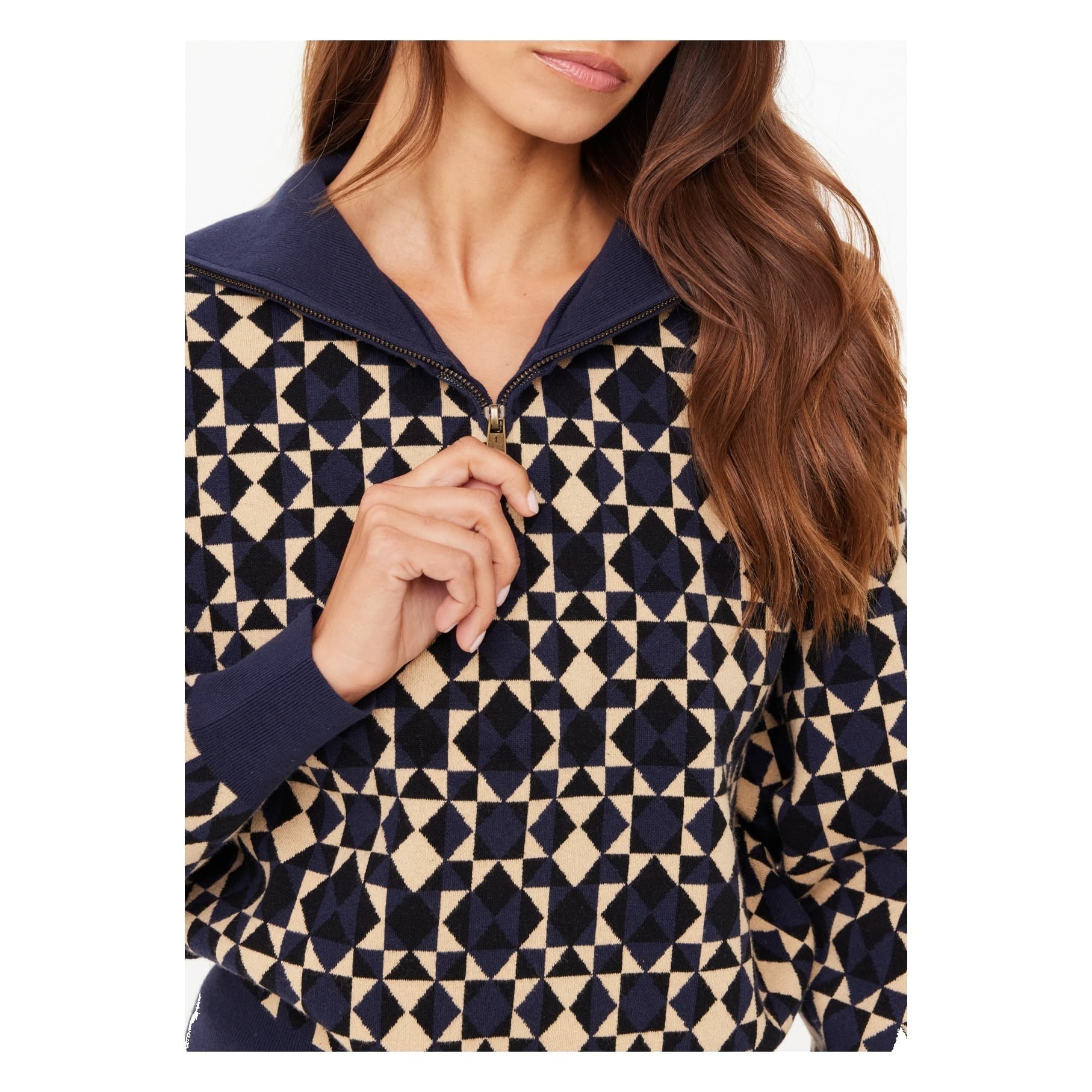 Jaqueta THE UPSIDE COSMO KAIRO HALF ZIP KNIT