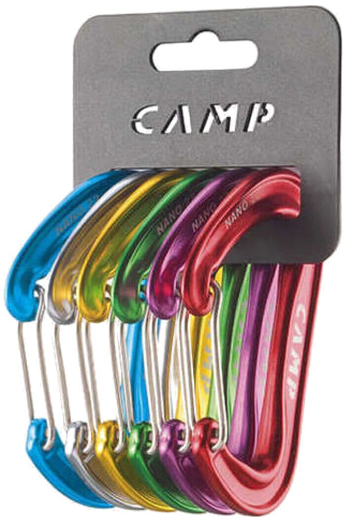 Mosquetón CAMP NANO 22 RACK PACK - 6 pcs
