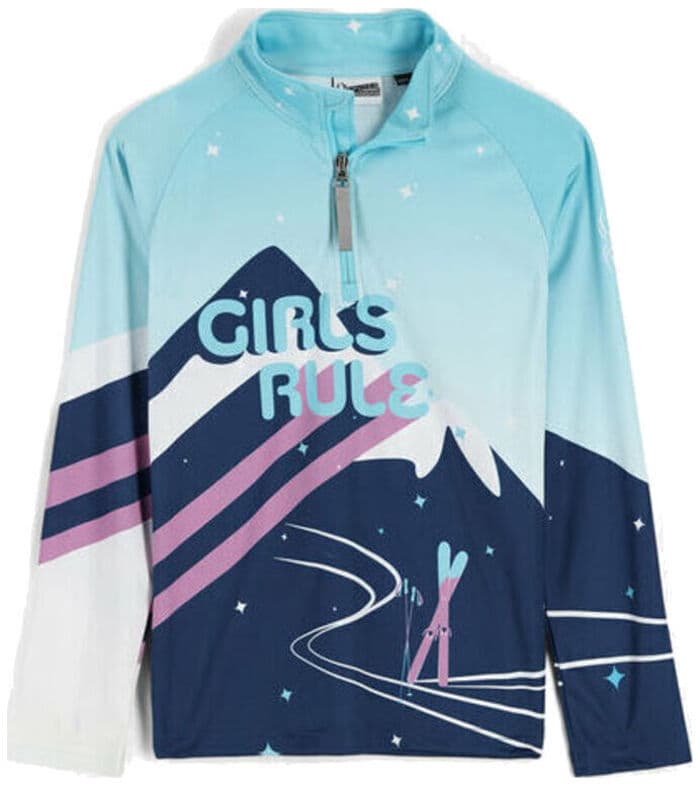 Jersey SPYDER GIRLS SURFACE ZIP T-NECK