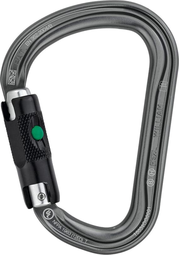 Mousqueton PETZL MOUSQUETON WILLIAM SCREW-LOCK
